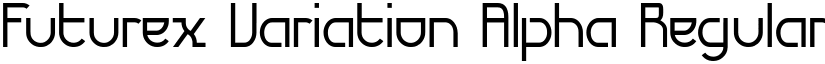 Futurex Variation Alpha Regular font