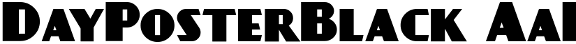 DayPosterBlack font