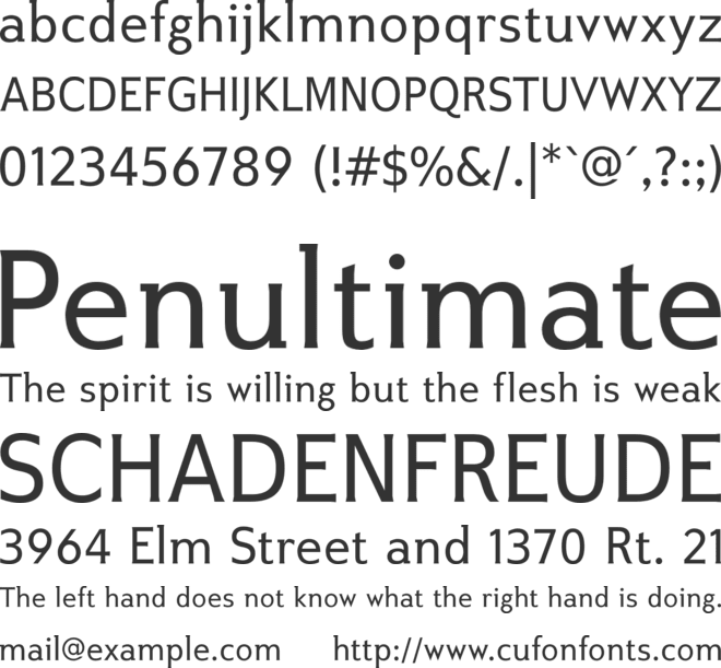 Ikarius ADF No2 Std font preview