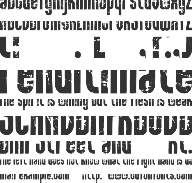 Rock it font preview