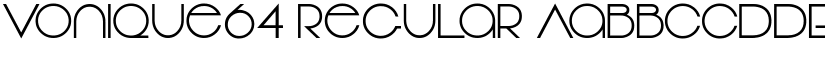 Vonique64 Regular font