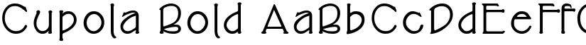 Cupola Bold font