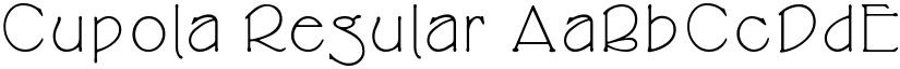 Cupola Regular font