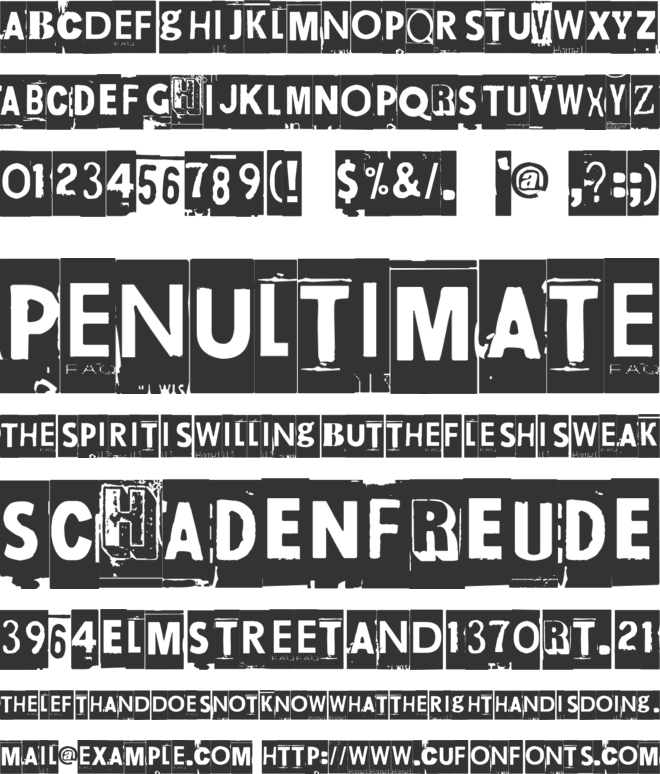 Maksukehoitus font preview