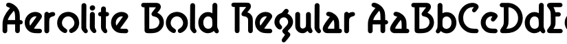 Aerolite Bold Regular font