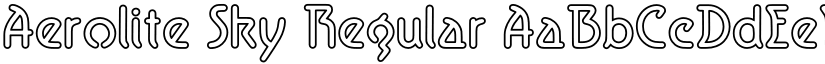 Aerolite Sky Regular font