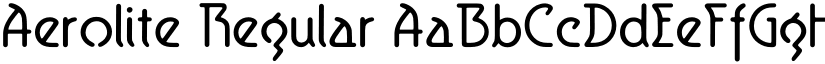 Aerolite Regular font