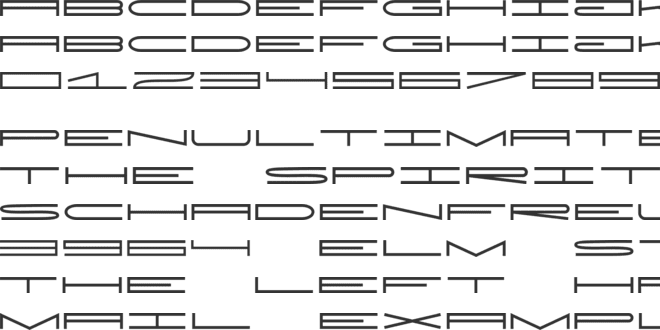 JMH Extra Wide font preview