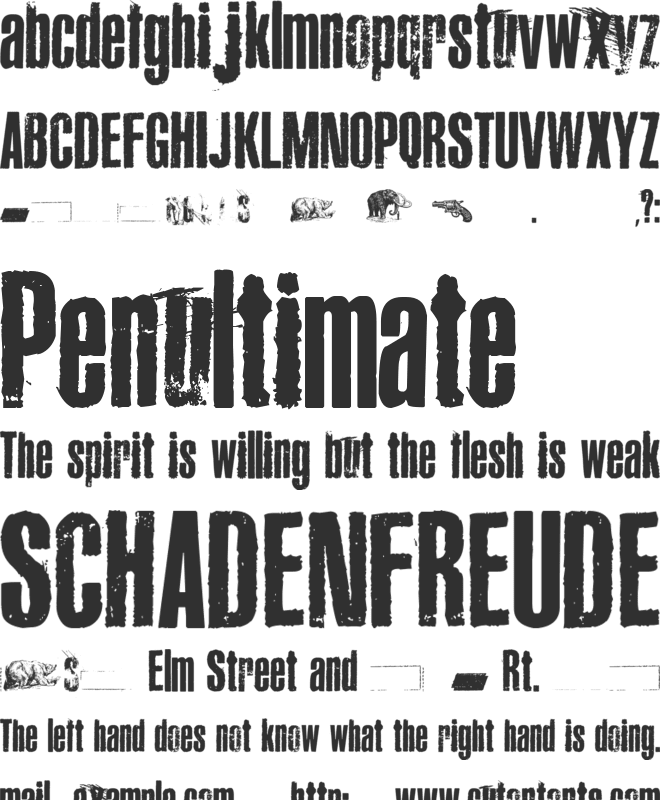 Canard font preview