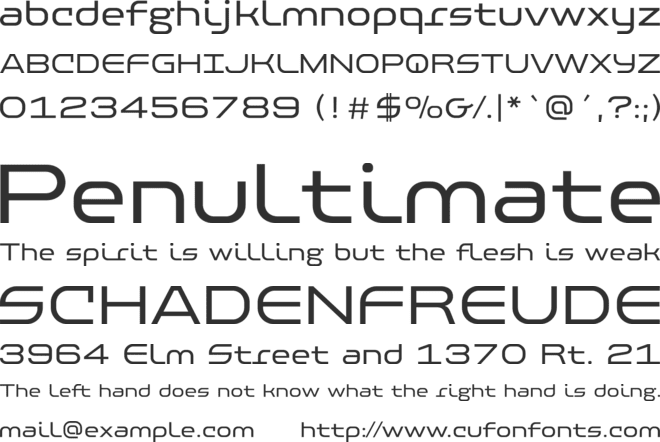 PF Baseline Pro font preview