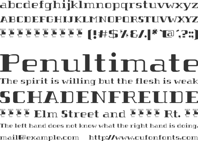 Tabaiba wild ffp font preview