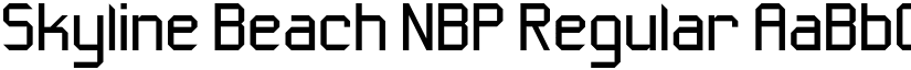 Skyline Beach NBP Regular font