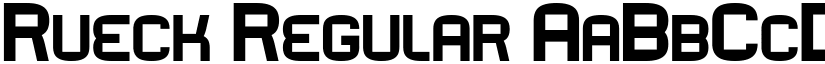 Rueck Regular font