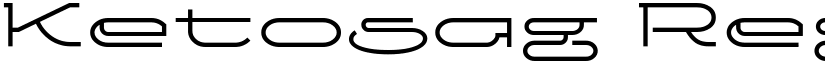 Ketosag Regular font