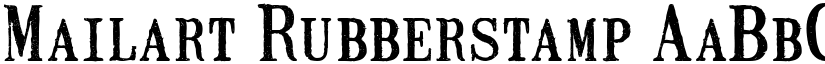 Mailart Rubberstamp font download