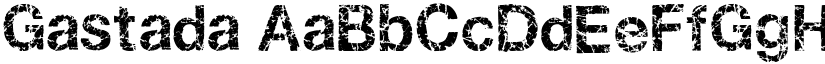 Gastada font
