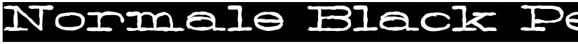 Normale Black Personal Use Regular font