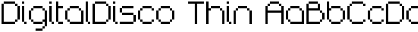 DigitalDisco Thin font