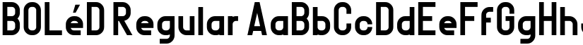 BOLéD Regular font