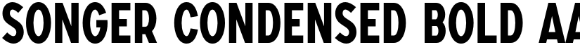 SONGER Condensed Bold font