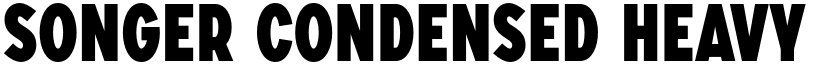 SONGER Condensed Heavy font