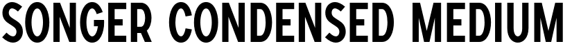 SONGER Condensed Medium font
