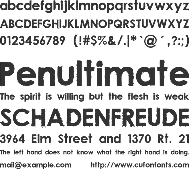 Nu Century Gothic font preview