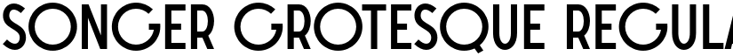 SONGER Grotesque Regular font