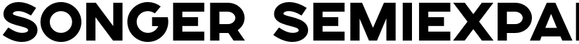 SONGER SemiExpanded Heavy font