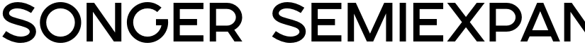 SONGER SemiExpanded Medium font