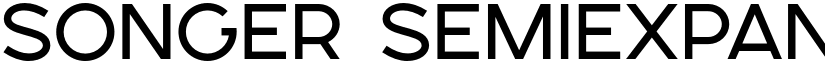 SONGER SemiExpanded Regular font