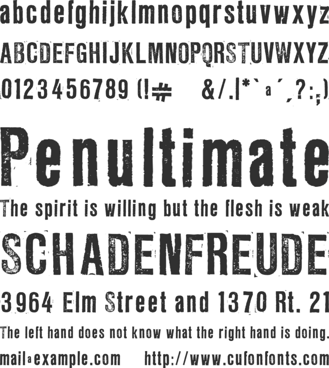 LL Rubber Grotesque font preview