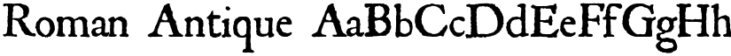 Roman Antique font