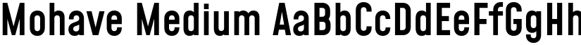 Mohave Medium font