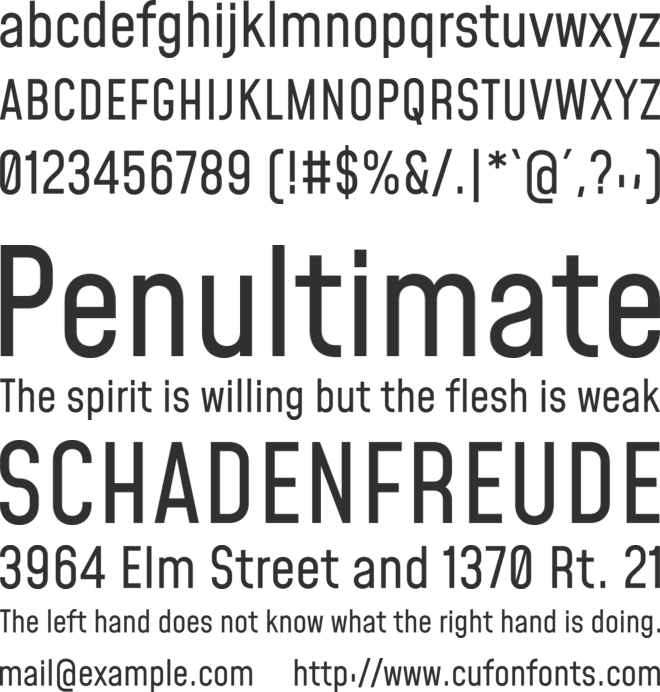 Mohave font preview