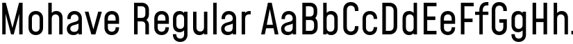 Mohave Regular font