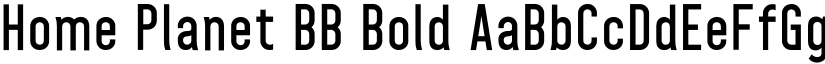 Home Planet BB Bold font