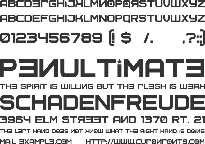 Soviet Program font preview