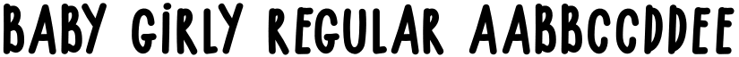 BABY GIRLY Regular font