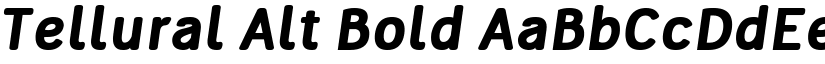 Tellural Alt Bold font