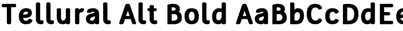 Tellural Alt Bold font