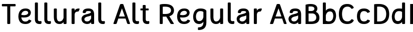 Tellural Alt Regular font