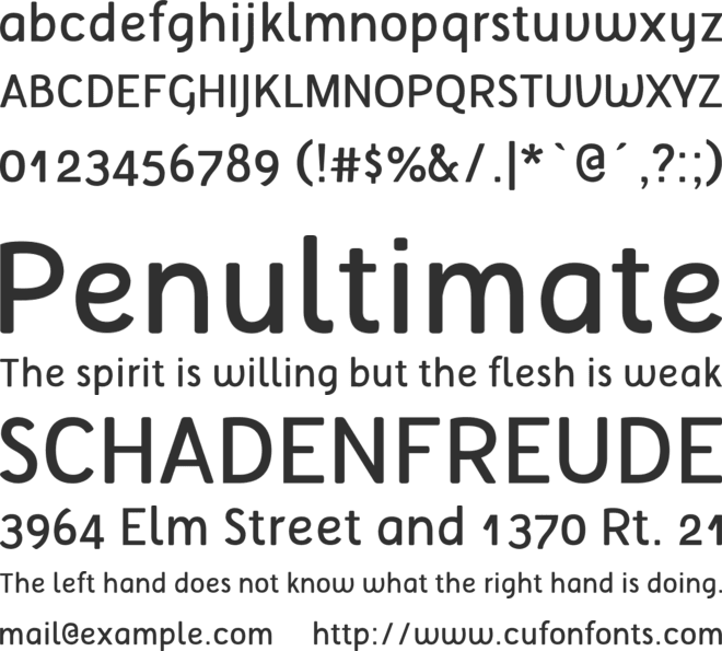 Tellural font preview