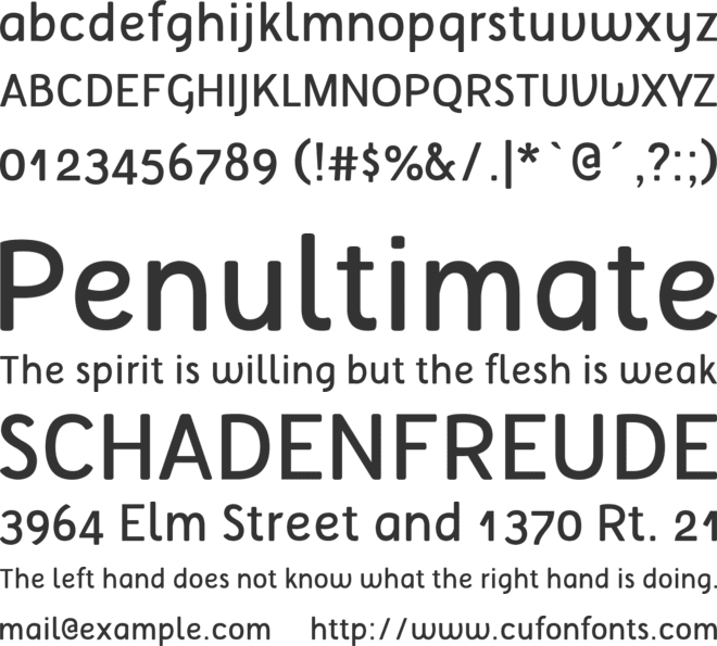 Tellural font preview