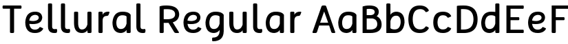 Tellural Regular font