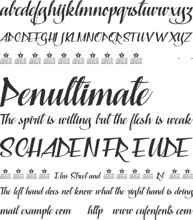 Capable of Loving Personal Use font preview
