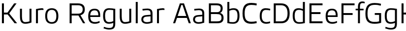 Kuro Regular font