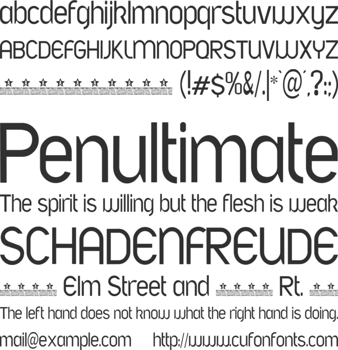 A font  PERSONAL USE font preview