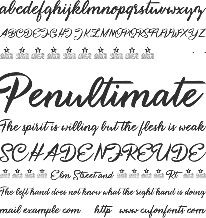 Hello Beauty Personal Use font preview