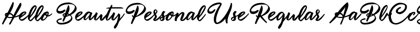 Hello Beauty Personal Use Regular font